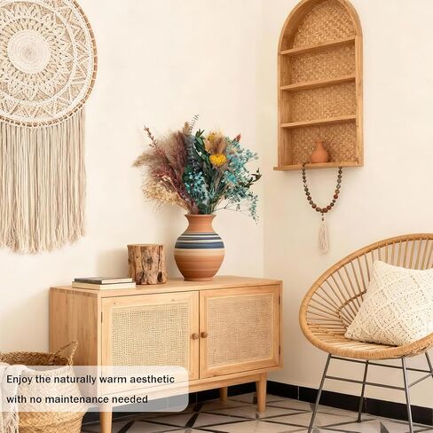 147 Pcs Bohemian Dried Flowers & Pampas Grass for Vase - 18 Varieties Boho Home Decor, Preserved Florals for Wedding, Table Centerpiece, Living Room, Bedroom, Wall, Office in Saudi Arabia