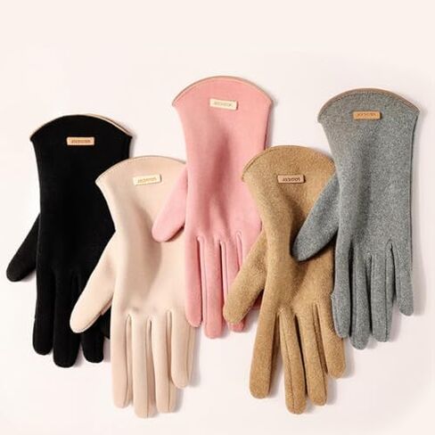 Winter Wool Gloves for Women Men Half Finger Gloves with Touchscreen Fingers Soft Knit for Cycling Sports Outdoor in Saudi Arabia