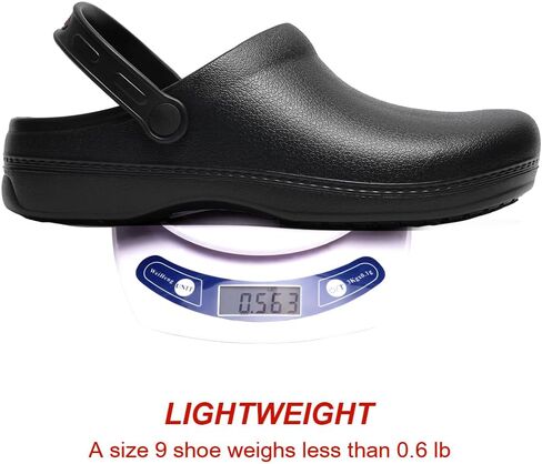 Chef Shoes Slip Resistant, Clog Non Slip Kitchen Work Shoes for Men, Nursing Gardening Waterproof Oil Resistant in Saudi Arabia