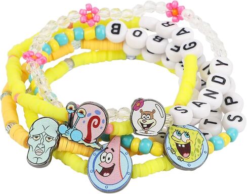 Bioworld Spongebob Squarepants Character Friendship Bracelets (Set of 5) in Kuwait