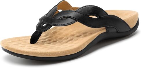 صنادل Rihero النسائية لدعم قوس العظام، شباشب لتقويم العظام، صنادل مسطحة مريحة سهلة الارتداء in Kuwait