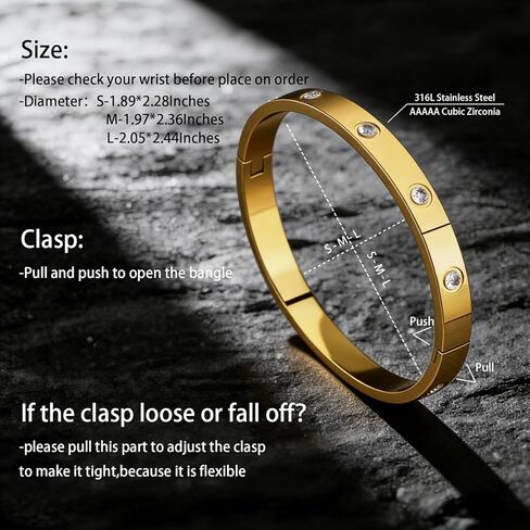 PCY Gold Bracelets For Women,3PC Bangle Gold Plated Bracelets For Women,Trendy Statement Cuff Stackable Bangles Set,Fashion Jewelry for Women. in Saudi Arabia