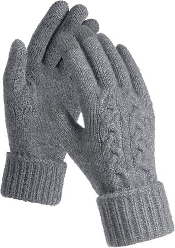 TRENDOUX Womens Alpaca Wool Gloves: Winter Touch Screen Thin Warm Glove for Women Cold Weather Driving Running Cycling Typing in Saudi Arabia