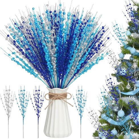 36 Bundles Valentines Decoration Valentines Day Floral Picks Tree Decorations Berry Stem Ornaments 16.9'' Fake Tree Picks Artificial Stems for DIY Wedding in Saudi Arabia