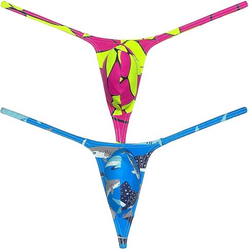 Fashion Men's G-Strings Bikini T-Back Underwear Male Contour Pouch Micro Swim Thong in Saudi Arabia