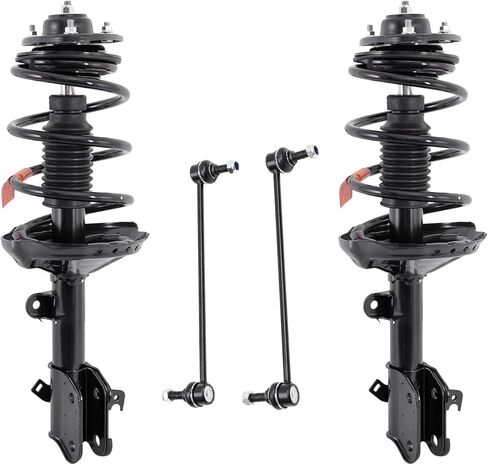 4PC Front Strut Spring with Stabilizer Sway Bar Links Stabilizer Bar Links Kit, Compatible with Honda Odyssey 2008-2010, Replace# 172542 172541 K750304 in Kuwait