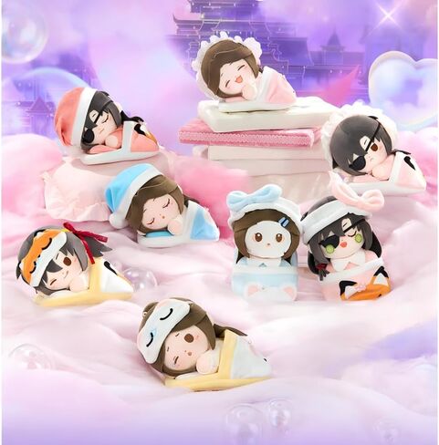 THE UNTAMED Heaven Officials Blessing Plush Doll，Plush Pendants，Keychains，Sleep-Themed Blind Boxes (Complete Set (6 Styles)) in Saudi Arabia