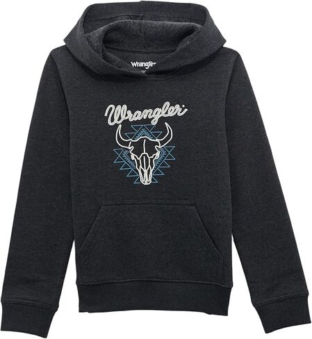 Wrangler Boy's Jet Black Hoodie in Saudi Arabia