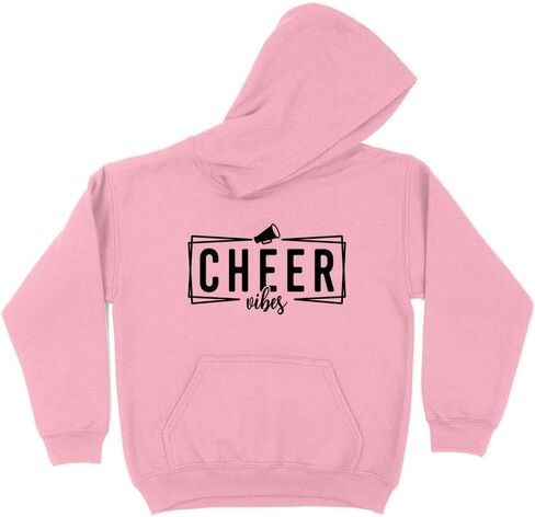 Outline Cheer Vibes Kids Hoodie Sweatshirt Youth in Saudi Arabia