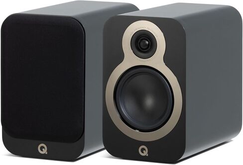 Q Acoustics 3020c Bookshelf Speakers Pair Pin Oak - 2-Way Reflex Enclosure Type, 4.75" Bass Driver, 0.9" Tweeter - Stereo Speakers/Passive Speakers for Home Theater Sound System in Saudi Arabia