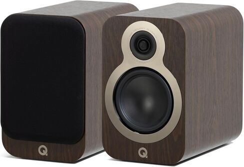 Q Acoustics 3020c Bookshelf Speakers Pair Pin Oak - 2-Way Reflex Enclosure Type, 4.75" Bass Driver, 0.9" Tweeter - Stereo Speakers/Passive Speakers for Home Theater Sound System in Saudi Arabia