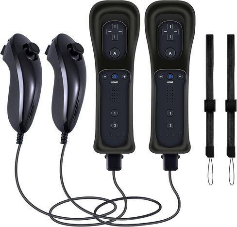 Wii Remote مع Nunchuck ، وحدة تحكم Wii مع Nunchuck ، متوافق مع Nintendo Wii/Wii U ، 2 حزمة in Kuwait