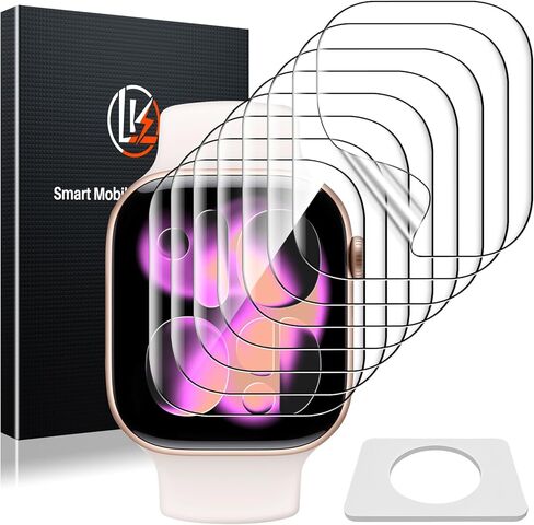 LK 2 Pack Hard PC Case with Tempered Glass Screen Protector Compatible for Apple Watch Series 6 SE 40mm, Ultra-Thin Overall Protective Cover for Apple Watch 6 SE 40mm (Clear) in Kuwait