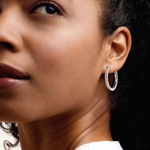 Ross-Simons Italian Sterling Silver Hammered Hoop Earrings in Saudi Arabia