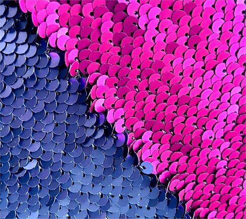 Sensory Wall Sequin Flip Fabric for Kids,0.2" Large Sequins Sensory Materials Fidget Toys for Toddlers,Tactile Stimulation,Reversible Mermaid Fabric in Kuwait