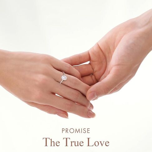 KRKC&CO Moissanite Rings for Women, Anniversary Bridal Promise Gift for Her, 925 Sterling Silver Moissanite Engagement Rings 1.0-3.0 CT, 4-Prong D Color VVS1 with White Gold (Drill bridge boom-2CT) in Saudi Arabia