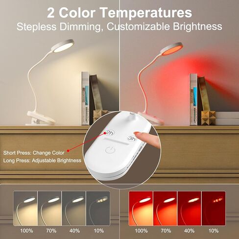 Red Light Therapy 625nm, LED Happy Lamp 4500K, Sleep Aid Lamp Blue Light Blocking Dimmable for Deep Relaxation Travel Meditation and Yoga, Reading (White) in Saudi Arabia