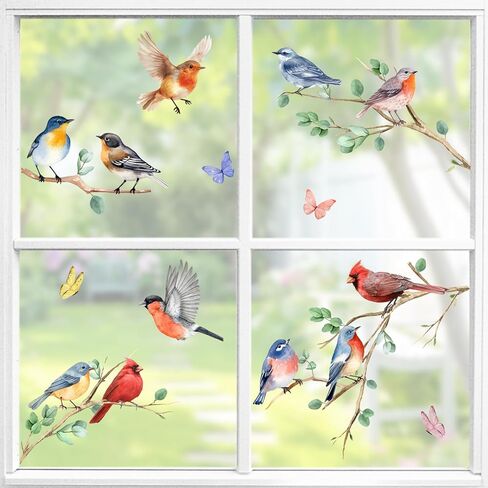 Yovkky Books Window Clings 4 Sheets, Back to School Reading Corner Study Bookshelf Globe Lamp Clock Stickers Decals Decor, Cat Potted Plant Classroom Library Kids Bedroom Home Decorations in Saudi Arabia