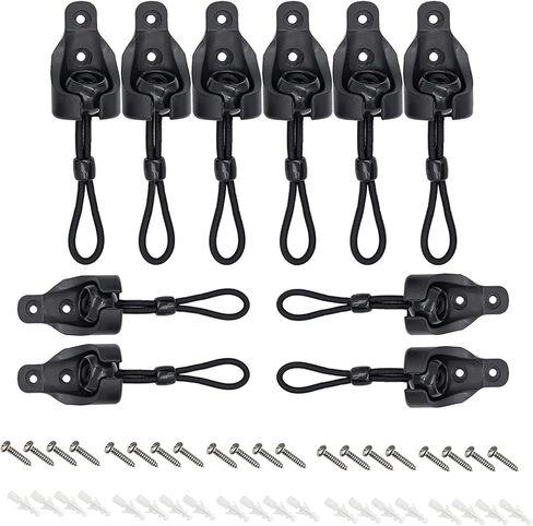 5 Sets Bunge kit+end Cover, Accessories for Outdoor/Indoor Sunshade Curtain and Roller Shutter Replacement (5 Pieces, Black) in Saudi Arabia