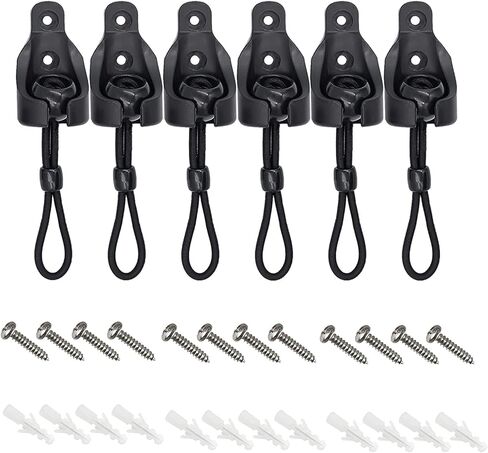 5 Sets Bunge kit+end Cover, Accessories for Outdoor/Indoor Sunshade Curtain and Roller Shutter Replacement (5 Pieces, Black) in Saudi Arabia
