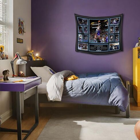 MENKARWHY ملصق حائط مزخرف بتوقيع نجم كرة السلة أنتوني إدواردز لمحبي الأطفال في غرفة النوم، ديكور للتعليق على الحائط - نسيج إدواردز للمراهقين وهدايا حفلات أعياد الميلاد - 70 × 100 سم in Kuwait