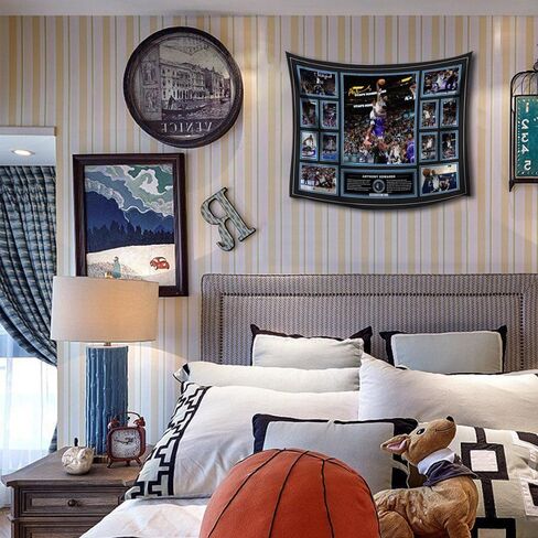 MENKARWHY ملصق حائط مزخرف بتوقيع نجم كرة السلة أنتوني إدواردز لمحبي الأطفال في غرفة النوم، ديكور للتعليق على الحائط - نسيج إدواردز للمراهقين وهدايا حفلات أعياد الميلاد - 70 × 100 سم in Kuwait