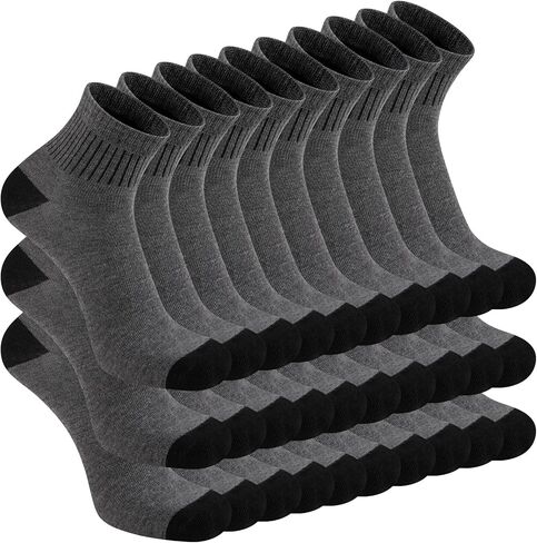 30 Pairs Mens Ankle Socks - Thin Breathable Athletic Casual Quarter Sock For Men 9-12 Bulk Pack in Saudi Arabia