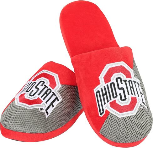 FOCO Arkansas Razorbacks NCAA Mens Team Logo Staycation Slipper - M in Kuwait