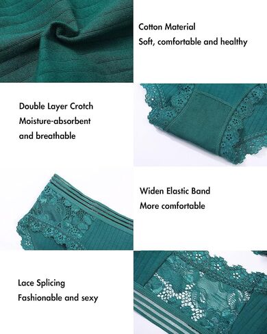Women's Underwear Cotton Panties Low Rise Briefs Soft Strench Breathable Full Briefs Multipack in Saudi Arabia