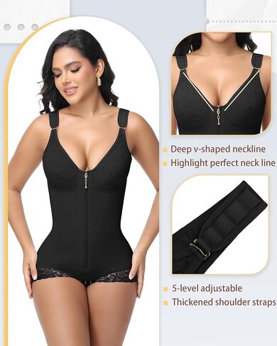 SHAPSHE Fajas Colombianas Moldeadoras Body Shaper High Compression Garment for Women Tummy Control Shapewear in Saudi Arabia