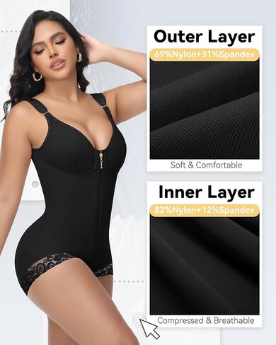 SHAPSHE Fajas Colombianas Moldeadoras Body Shaper High Compression Garment for Women Tummy Control Shapewear in Saudi Arabia
