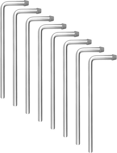 Universal Swinging Exhaust Hanger 10" Stainless Steel, Exhaust Hanger Rods 0.47" Rod Weld On, 8 Pcs in Saudi Arabia