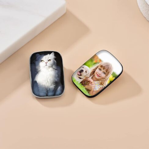 Custom4U باقة الزفاف سحر الصورة مخصصة مع 1-4 صور دبابيس تذكارية العروة لحفل زفاف العريس العروس / الذاكرة جنازة دبوس الأم الأب الرجال النساء (صندوق هدية) in Kuwait