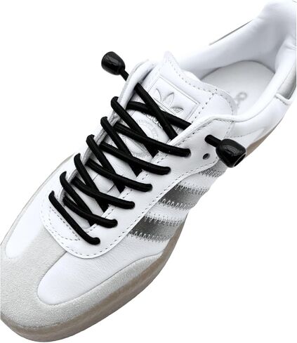 No Tie Shoe Laces for Kids & Adults - 2-Pair Round Elastic Shoe Laces with 8 Candy Lace Locks for Sneakers, Boots in Saudi Arabia