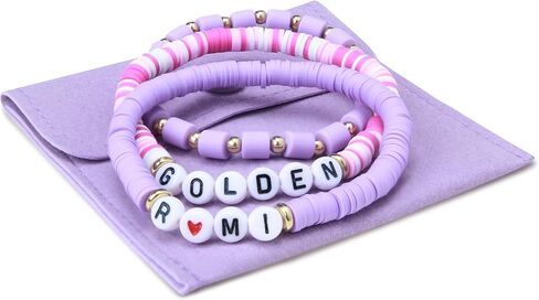 J6&H6 3 Pcs KPop Merch Bracelets Set, K-Pop Stuff Fans Cosplay Merchandise Gifts Outfit Costume Accessories Friendship Jewelry for Birthday Christmas Stocking Stuffers Party Favors in Saudi Arabia