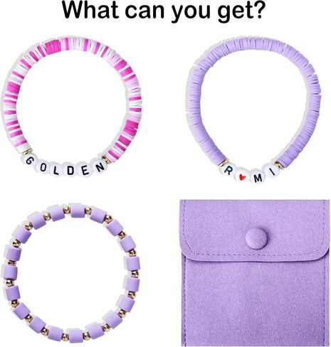 J6&H6 3 Pcs KPop Merch Bracelets Set, K-Pop Stuff Fans Cosplay Merchandise Gifts Outfit Costume Accessories Friendship Jewelry for Birthday Christmas Stocking Stuffers Party Favors in Saudi Arabia