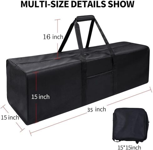 3 Pack Large Duffel Bag - 110L Extra Sports Travel Luggage Bag with Upgrade Zipper - Sturdy & Water Resistant - Black in Saudi Arabia