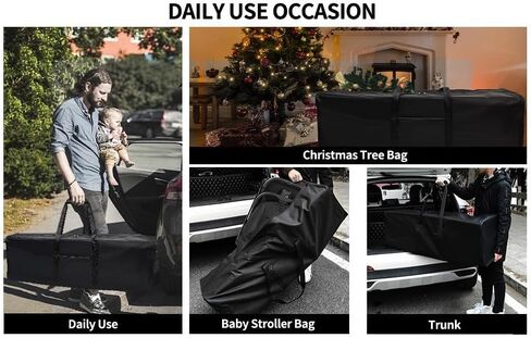3 Pack Large Duffel Bag - 110L Extra Sports Travel Luggage Bag with Upgrade Zipper - Sturdy & Water Resistant - Black in Saudi Arabia
