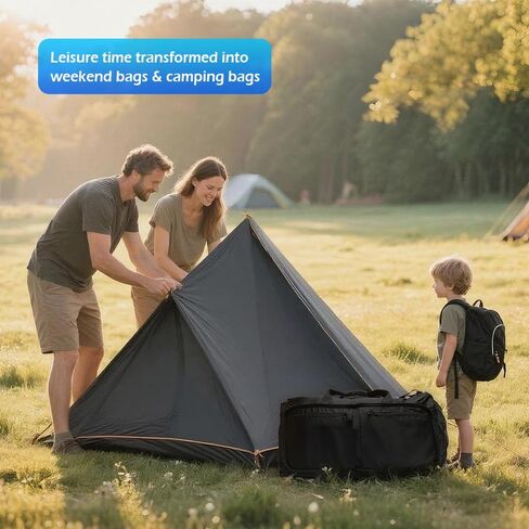 90L Foldable Duffle Bag, Shoe Storage Bag Design, Multiple Pockets, Large Storage Capacity,Duffle Bags For Travel (Black) in Saudi Arabia