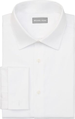 Michael Kors Men's Dress Shirt Comfort Stretch French Cuff Regular Fit in Kuwait