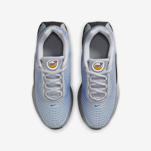 حذاء Nike Air Max Dn Big للأطفال (FB8987-013، رمادي ذئب/هايبر رويال/فضي معدني/سيراميك لامع) in Kuwait