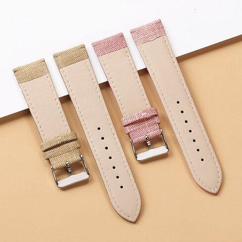 Watch Strap,Watch bands, Nylon Watch Strap 10mm 12mm 14mm 16mm 18mm 20mm 22mm Canvas Watch Band for Women Men Universal Wristband in Saudi Arabia