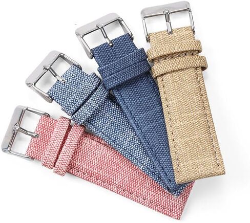 Watch Strap,Watch bands, Nylon Watch Strap 10mm 12mm 14mm 16mm 18mm 20mm 22mm Canvas Watch Band for Women Men Universal Wristband in Saudi Arabia