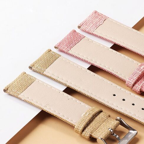 Watch Strap,Watch bands, Nylon Watch Strap 10mm 12mm 14mm 16mm 18mm 20mm 22mm Canvas Watch Band for Women Men Universal Wristband in Saudi Arabia