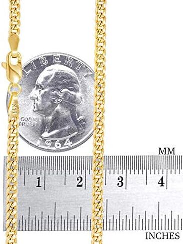 Nuragold 14k الذهب الأصفر الحقيقي Miami Cuban Link 3mm سلسلة سوار أو خلخال (7 "-9") مجوهرات إيطالية للرجال والنساء in Saudi Arabia