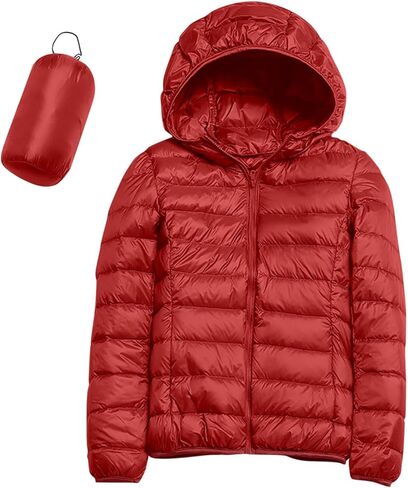 Women's Down Jacket Lightweight Waterproof Puffer Down Fall Jackets Short Down Coat Winter Warm Outerwear in Saudi Arabia
