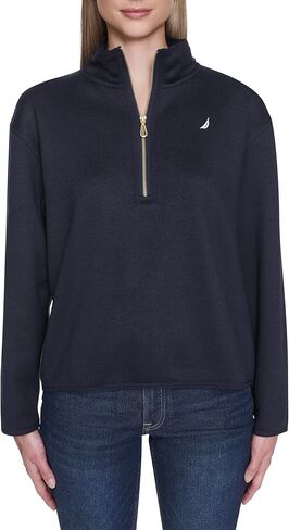 Nautica Womens Mockneck Zip Up Fleece Jacket in Saudi Arabia