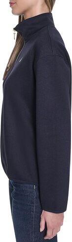 Nautica Womens Mockneck Zip Up Fleece Jacket in Saudi Arabia