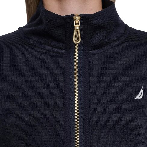 Nautica Womens Mockneck Zip Up Fleece Jacket in Saudi Arabia