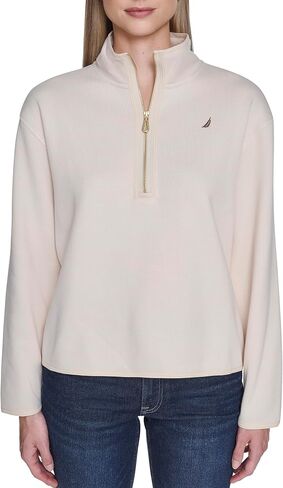 Nautica Womens Mockneck Zip Up Fleece Jacket in Saudi Arabia